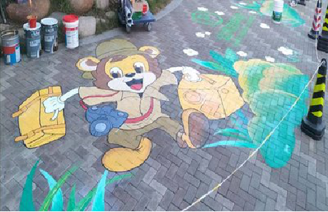 临泉夏季画地面彩绘会遇到的问题