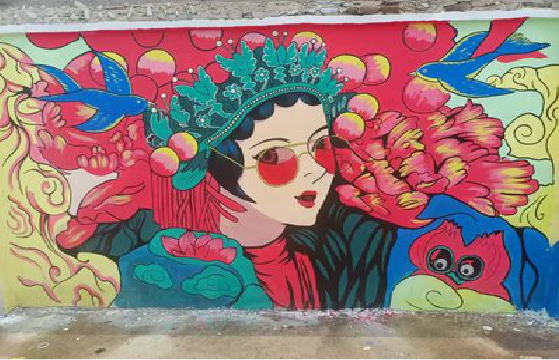 临泉墙体彩绘-网红墙