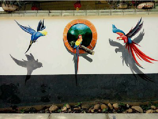 临泉视觉错位-3D墙绘设计