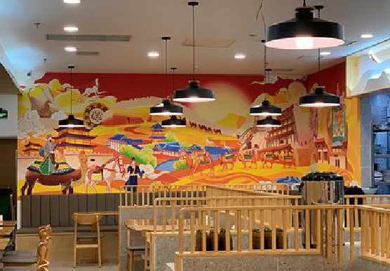 临泉商业空间彩绘介绍。