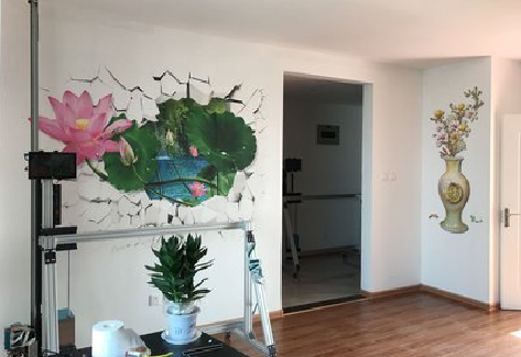 临泉墙体彩绘相比墙纸的优势。