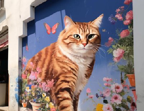 临泉自己绘制有个性的手绘墙