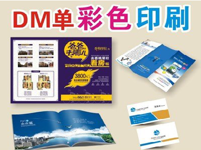 临泉单页印刷，色彩搭配简单。